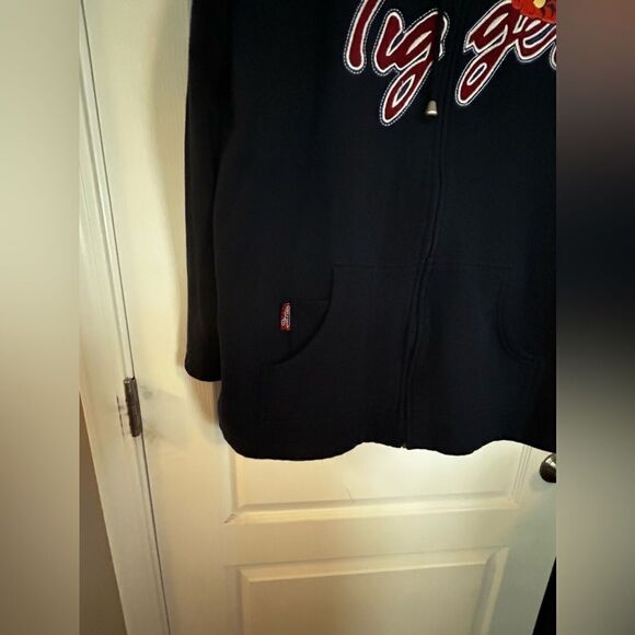 Vintage Disney Tigger 2X Full Zip Up Hooded Sweatshirt Embroidered Pooh woman - Picture 8 of 14